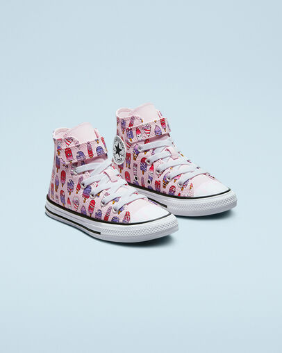 Chuck Taylor All Star Easy-On Frozen Treats Pink Foam/Prime Pink, Angled View