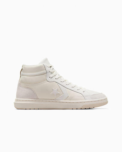 Pro Blaze Classic Leather & Suede Egret/Vintage White, Outer Side View