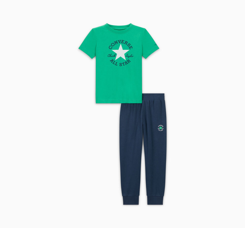 Chuck Taylor Patch Tee and Jogger Set Bleu marine Converse