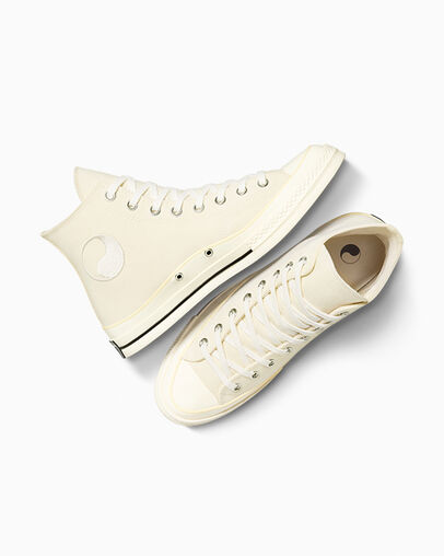 Converse and Our Legacy WORK SHOP Chuck 70 Natural Ivory/Rutabaga, Angled View