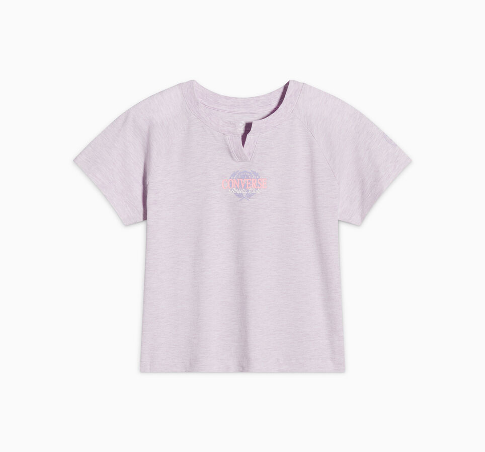 Raglan Knit Top Violet Heat Heather