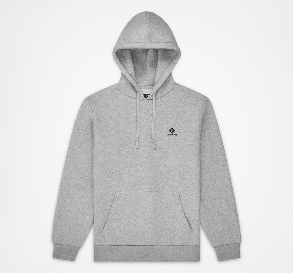 Converse Bestickter Star Chevron Hoodie Grey