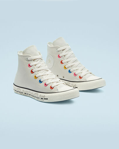 My Story Chuck Taylor All Star Egret/Hyper Pink/Schwarz, Angled View