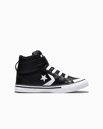 Pro Blaze Strap Leather Black/White/White, Outer Side View