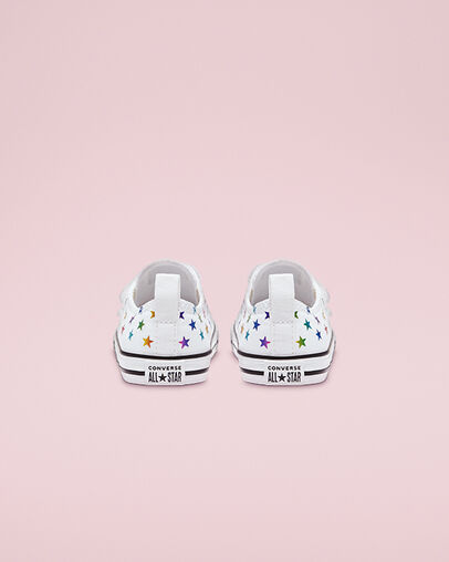 Chuck Taylor All Star Easy-On Archive Foil White/Black/White, Heel View