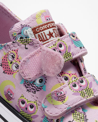 Chuck Taylor All Star Easy-On Owls Rosa &aacute;rtico claro/Sol suave, Detail Angle View