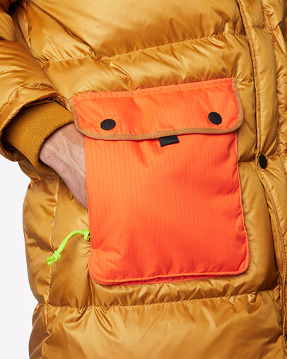 Counter Climate Long Down Jacket Wheat