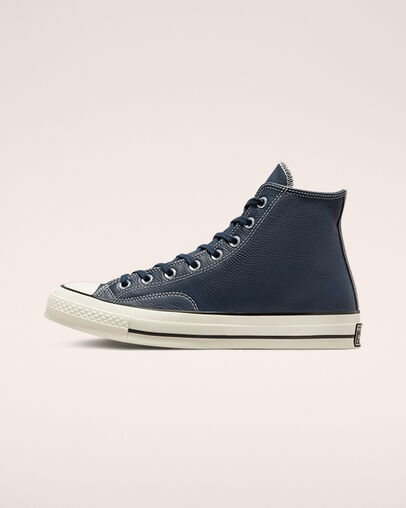 Chuck 70 Converse Color Leather Bleu nuit marine/Aigrette/Noir, Inner Side View