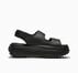Run Star Sandal Platform Leather Black/Black/Black