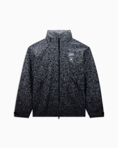 Converse x Patta Rain Jacket Black Gradient, Front View