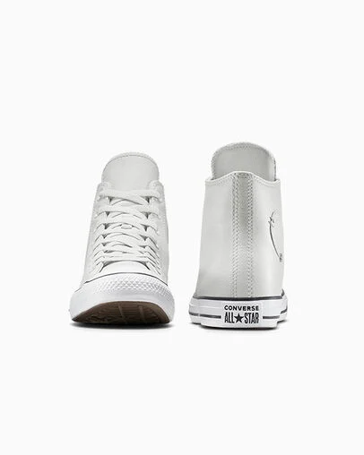 Chuck Taylor All Star Leather Barely Grey/Barely Grey, Heel View