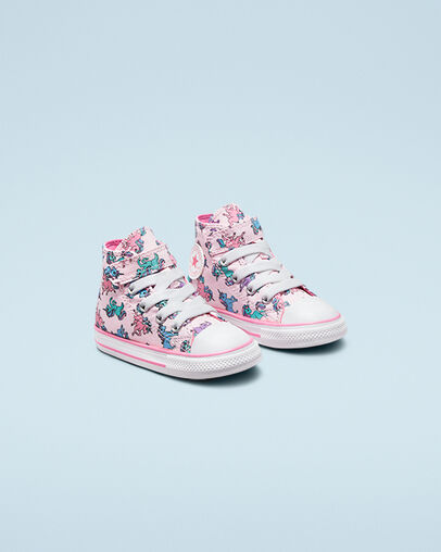 Chuck Taylor All Star Easy-On Unicorns Pink Foam/Pink/University Blue, Angled View