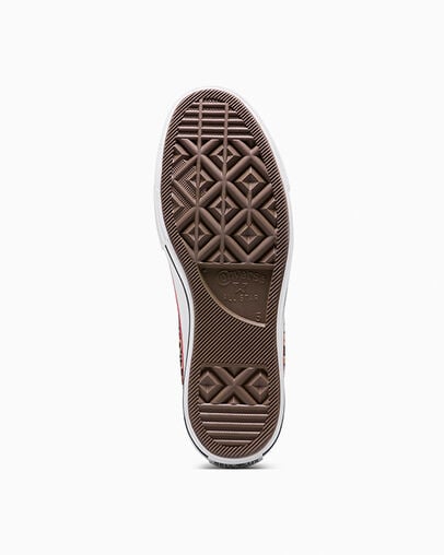 Chuck Taylor All Star Lift Platform Leopard Black/White/Red, Outsole View