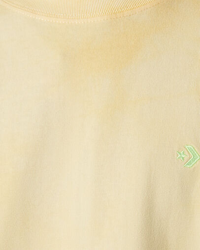 Marble Crew Neck Short Sleeve T-Shirt Gold Dart, Detail View