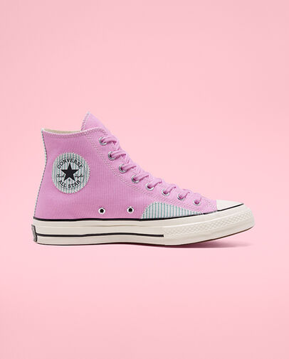 Chuck 70 Nautical Prep Peony Pink/Mineral Teal/Egret, Outer Side View