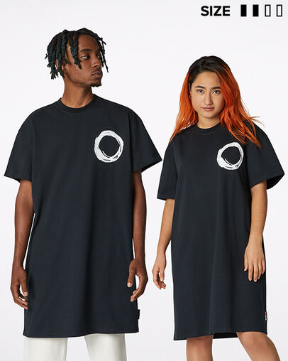 Converse Shapes Rectangle Tunika Converse Black, Front View