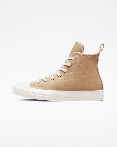 Cozy Tones Chuck Taylor All Star Tostado champ&aacute;n/Rosa crep&uacute;sculo, Inner Side View