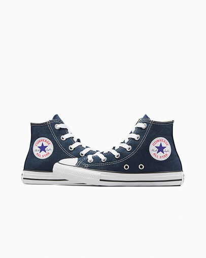 Chuck Taylor All Star Classic für Kleinkinder und Jugendliche Navy, Detail Angle View