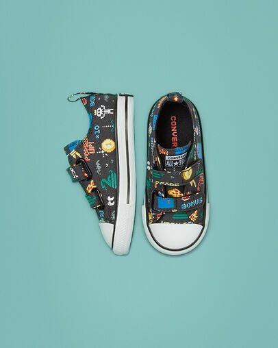 Chuck Taylor All Star Easy-On Gamer Storm Wind/Black/White, Top and Side View