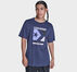 Timeless Boxed Chevron T-Shirt Converse Navy