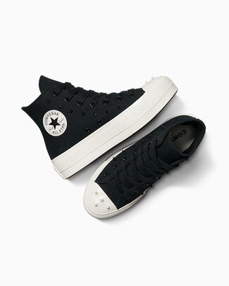 Converse Wmns Chuck Taylor All Star Lift Platform High 'Spikes' | Black | Women's Size 5 - A15540C