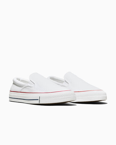 Chuck Taylor All Star Malden Slip-On White/Red/Blue, Top and Side View
