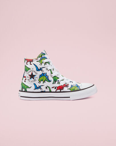 8-Bit Chuck Taylor All Star Blanc/Wasabi vif/Bleu num&eacute;rique, Outer Side View