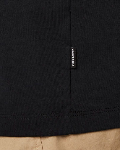 Flower Photo Relaxed T-Shirt Converse Black, Detail View