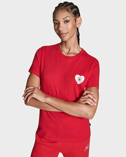 Valentine's Day T-Shirt Converse Red, Front View