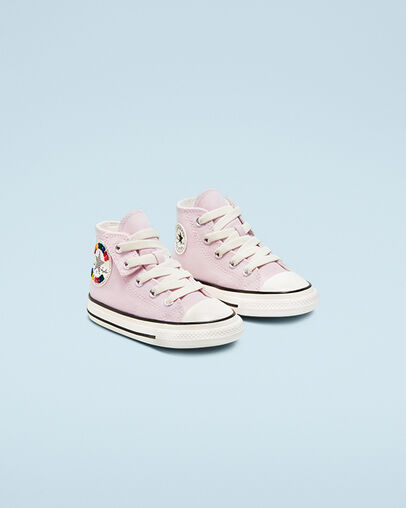 Chuck 70 Easy-On Happy Patch Barely Rose/Black/Egret, Angled View