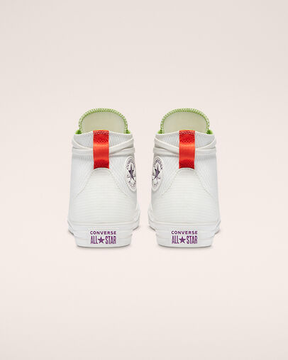 Court Daze Chuck Taylor All Star Blanc vintage/Wasabi vif, Heel View