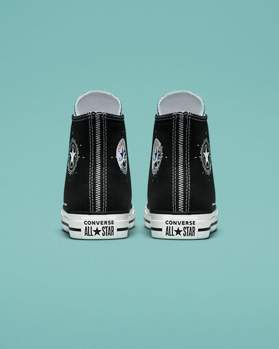 Future Utility Chuck Taylor All Star Black/University Red/White, Heel View