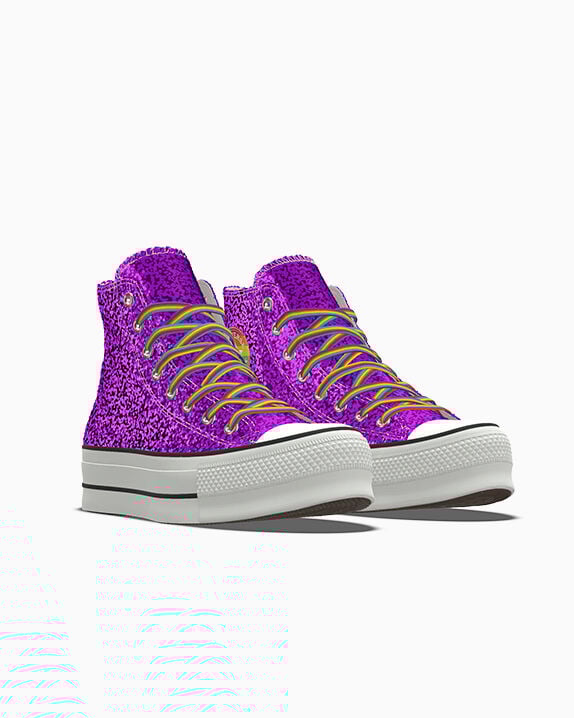 Custom Chuck Taylor All Star Lift Platform Glitter By You