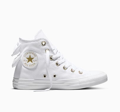 Converse Chuck Taylor All Star Satin Bows White/White/Light Gold