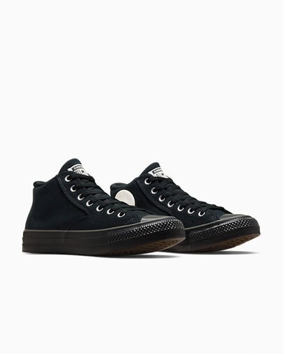 Chuck Taylor All Star Malden Street Black/Black/Vintage White, Top and Side View