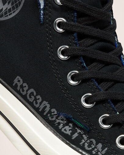 Chuck 70 Hacked Heel Tear Away Black/Iron Grey/Blue, Detail Angle View