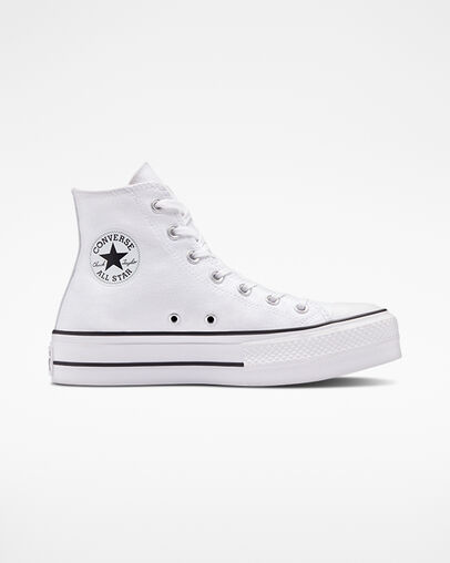 Chuck Taylor All Star Lift Platform Gems Gemas blancas, Outer Side View