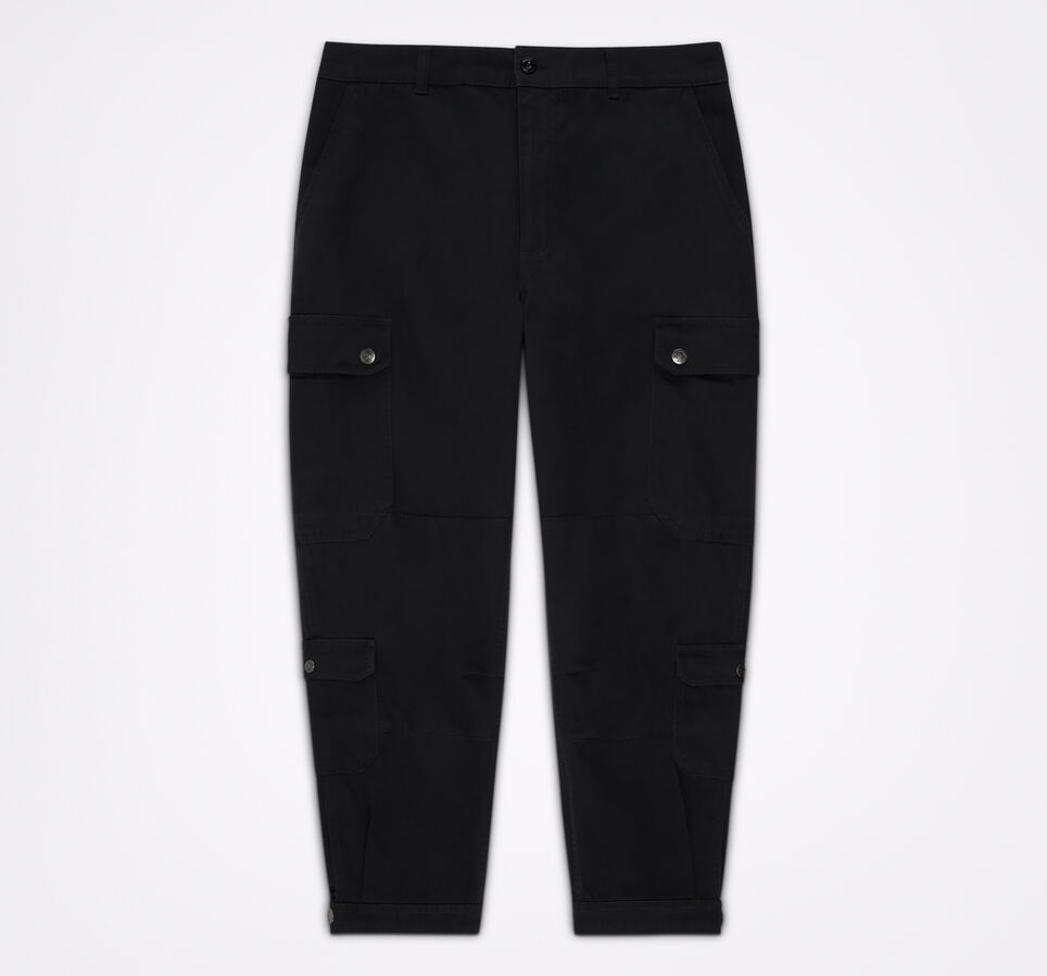 Gewebte Cargohose Converse Black