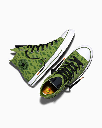 Converse Chuck Taylor All Star x Dragon Ball Z Cell Peridot/Garden Green/White, Angled View