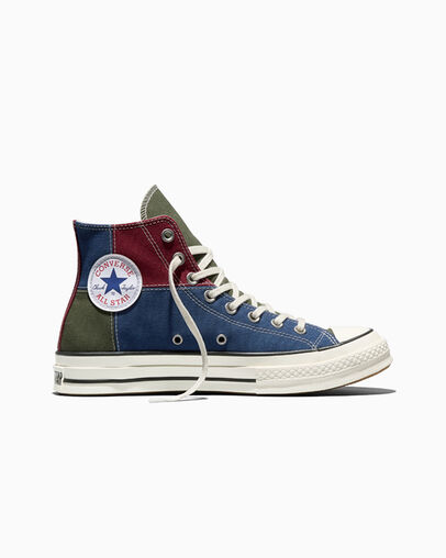 Converse x Noah Chuck 70 Patchwork Insignia Blue/Egret/Black, Outer Side View