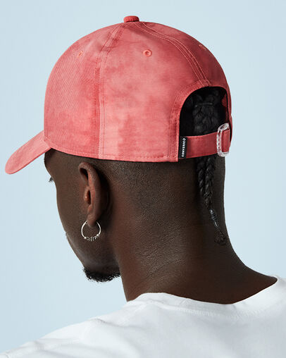 Graphic Washed Baseball Cap Terracotta Pink