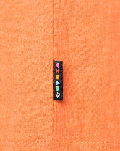 Converse Shapes Graphic Box T-Shirt Bright Poppy Heather, Detail View