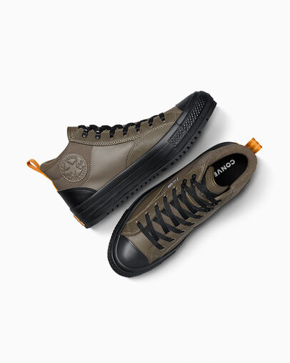 Chuck Taylor All Star Malden Street Boot Truffle/Harvest Moon/Black, Angled View