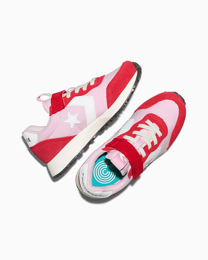 Converse Omega Trainer Easy-On New Found Bloom Pink/Red/Vintage White, Angled View