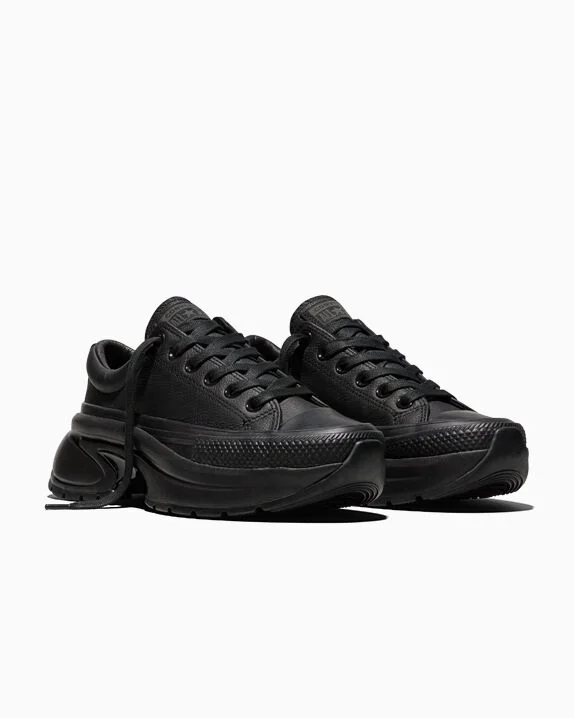 Run Star Crush Leather Black/Black/Dark Matter
