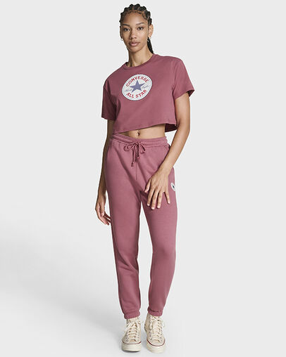 Chuck Taylor All Star Patch Cropped T-Shirt Royal Flushed, Front View