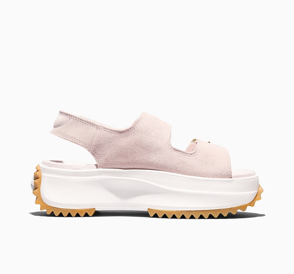 Run Star Sandal Platform Suede Blush Hash/Egret/Gum