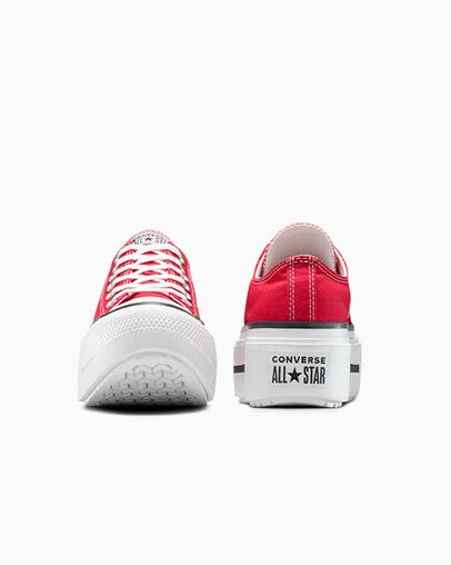 Chuck Taylor All Star Lift Double Stack Platform Canvas Red/Black/White, Heel View