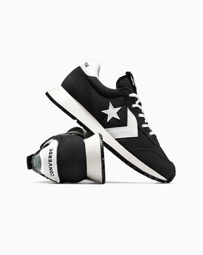 Converse Omega Trainer Black/Vintage White/Egret, Detail Angle View