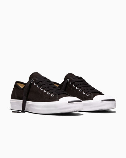 Jack Purcell Canvas Black/White/Black, Top and Side View